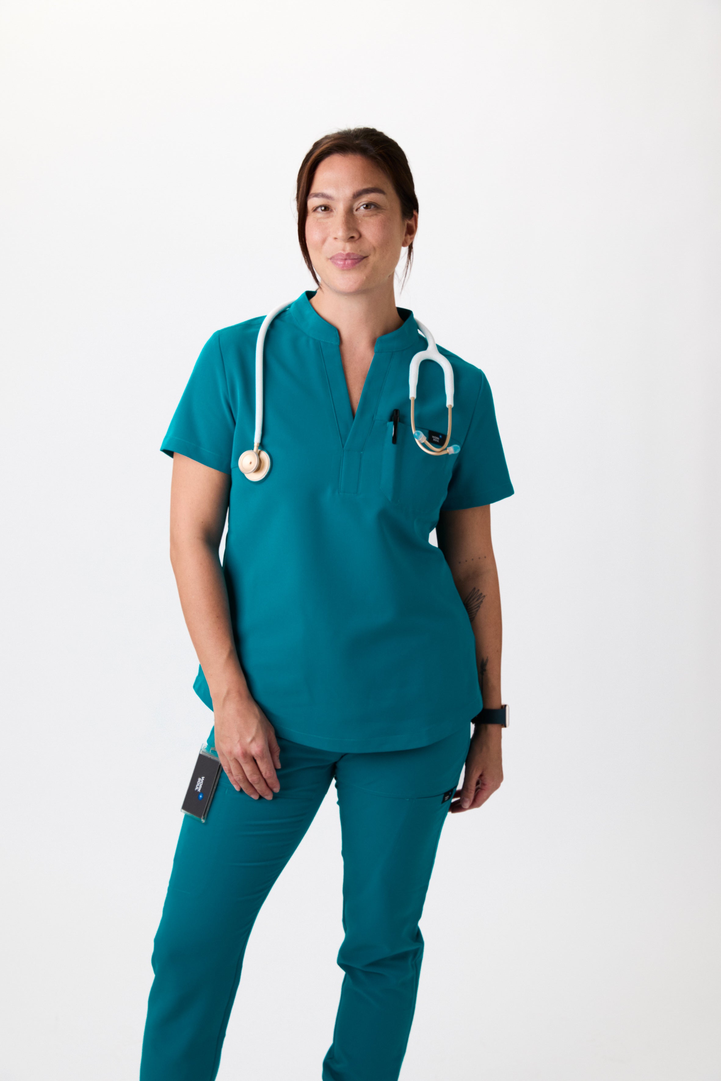 Kasack Mandarin Top/ Damen