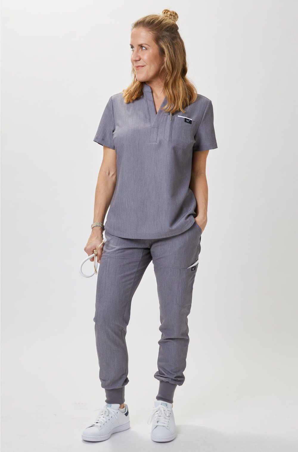 Kasack Mandarin Top/ Damen
